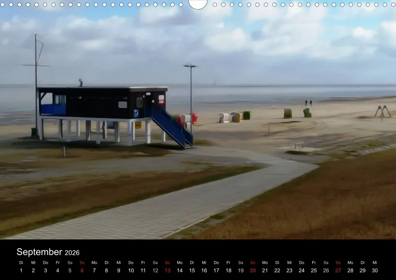 Dangast, Kunst am Jadebusen Kalender A3 (DE)