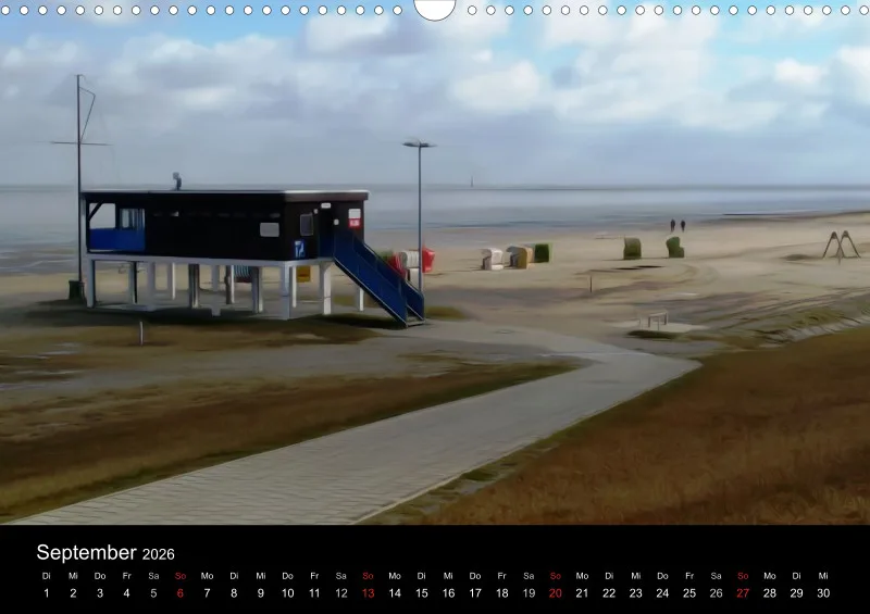 Dangast, Kunst am Jadebusen Kalender A3 (DE)