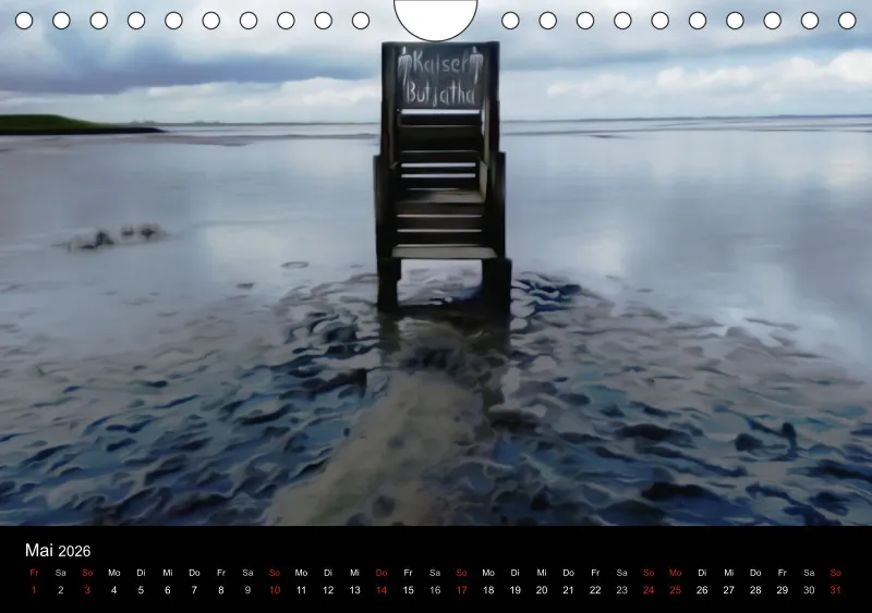 Dangast, Kunst am Jadebusen Kalender A5 (DE)