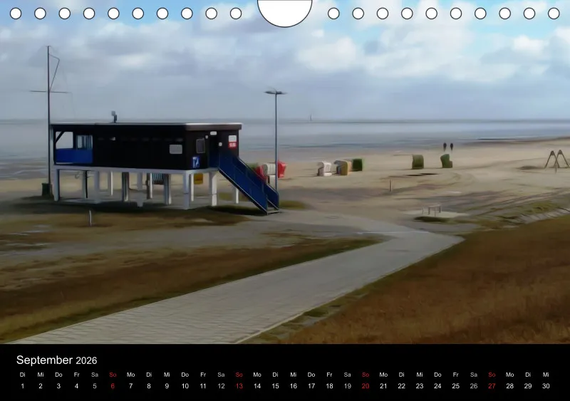 Dangast, Kunst am Jadebusen Kalender A5 (DE)