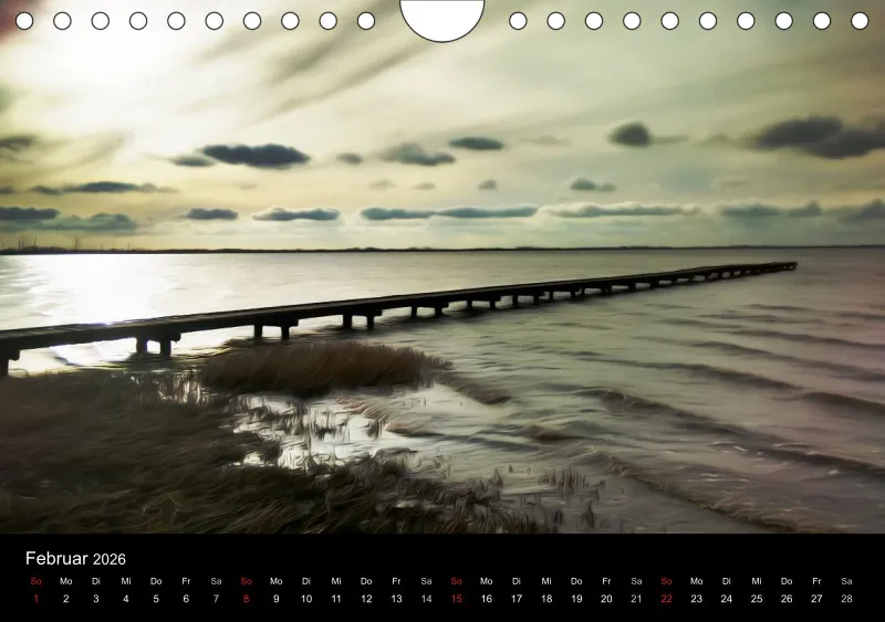 Dangast, Kunst am Jadebusen Kalender A5 (DE)