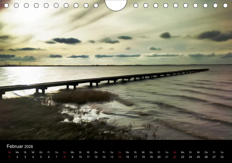 Dangast, Kunst am Jadebusen Kalender A5 (DE)