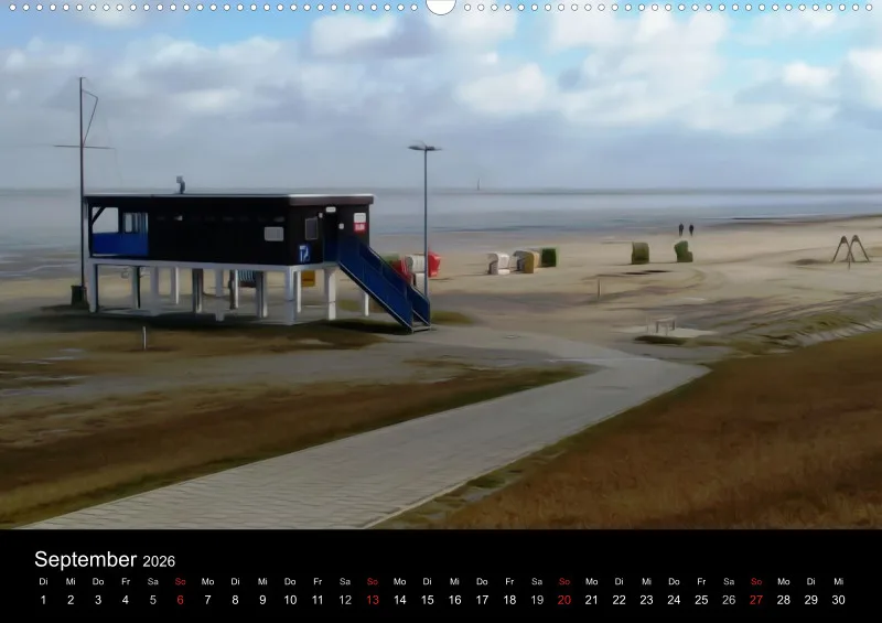 Dangast, Kunst am Jadebusen Kalender A2 (DE)