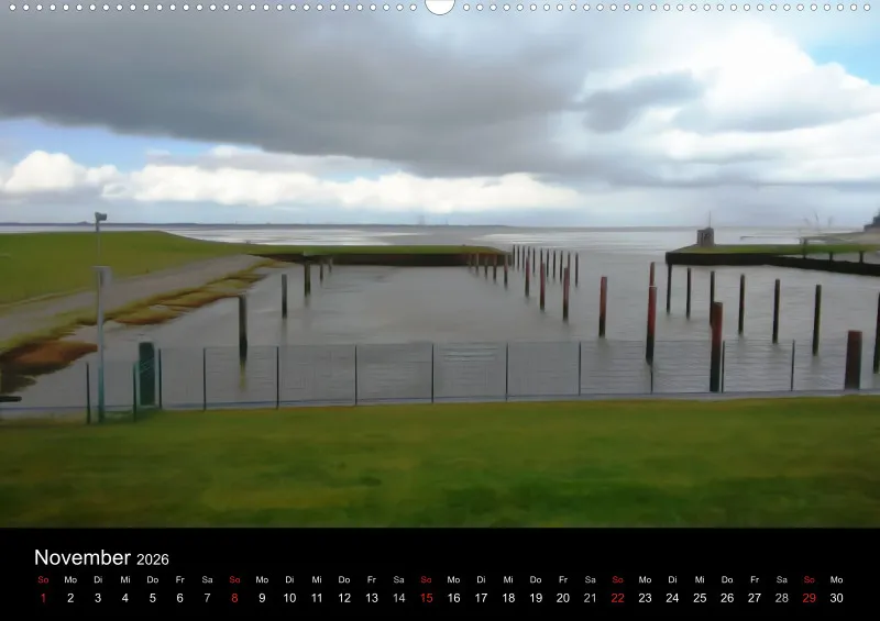 Dangast, Kunst am Jadebusen Kalender A2 (DE)