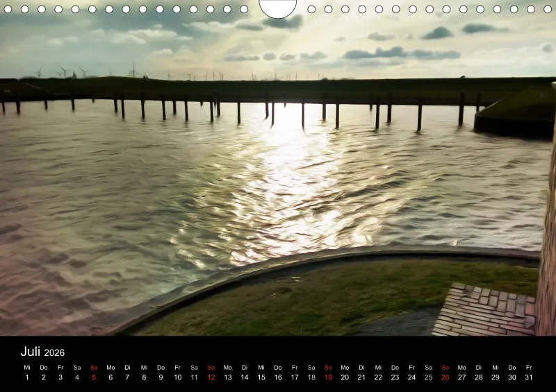 Dangast, Kunst am Jadebusen Kalender A4 (DE)