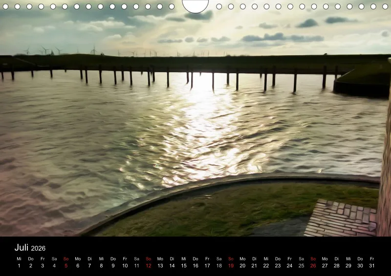 Dangast, Kunst am Jadebusen Kalender A4 (DE)