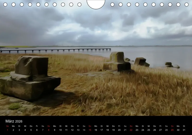 Dangast, Kunst am Jadebusen Kalender A5 (DE)