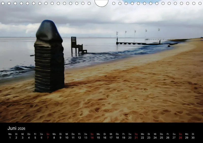 Dangast, Kunst am Jadebusen Kalender A4 (DE)