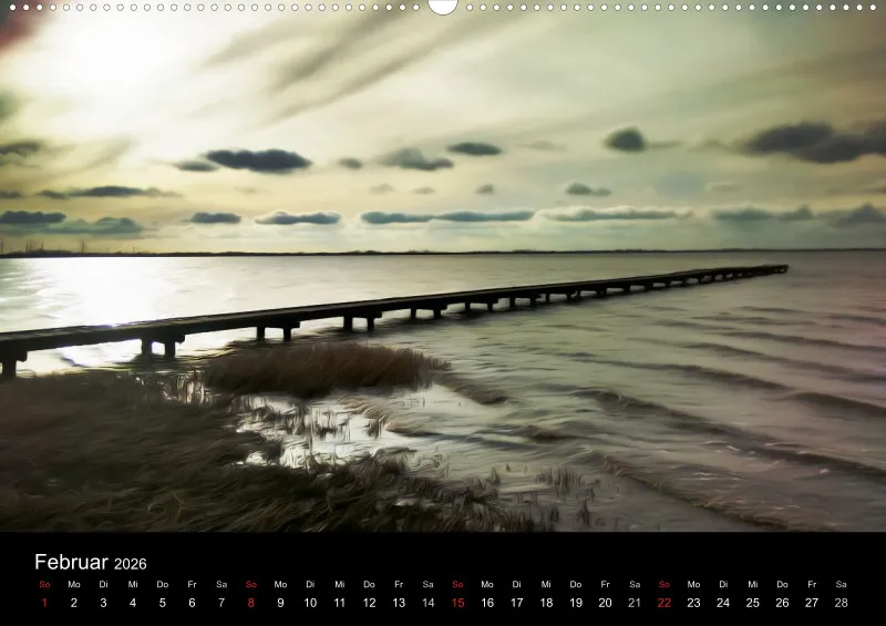 Dangast, Kunst am Jadebusen Kalender A2 (DE)