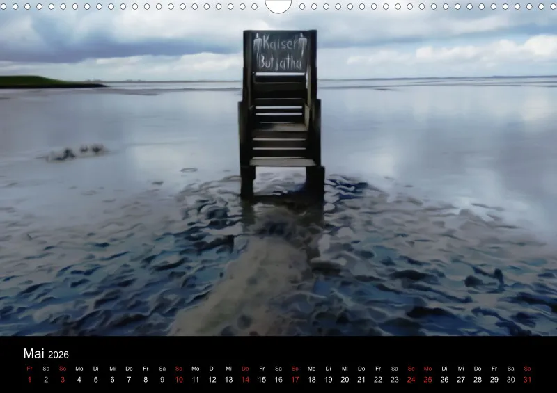 Dangast, Kunst am Jadebusen Kalender A3 (DE)