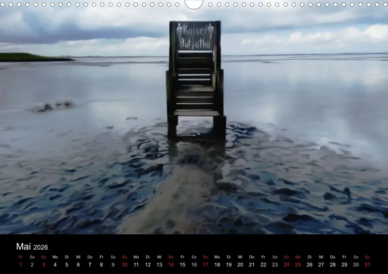 Dangast, Kunst am Jadebusen Kalender A3 (DE)