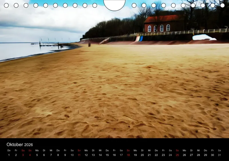Dangast, Kunst am Jadebusen Kalender A5 (DE)