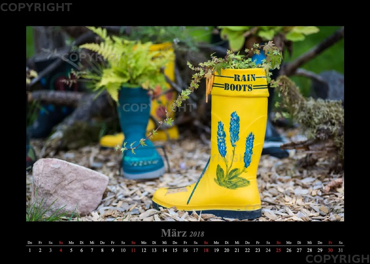 (45) Bildkalender A3 quer - Gartenschau 2018