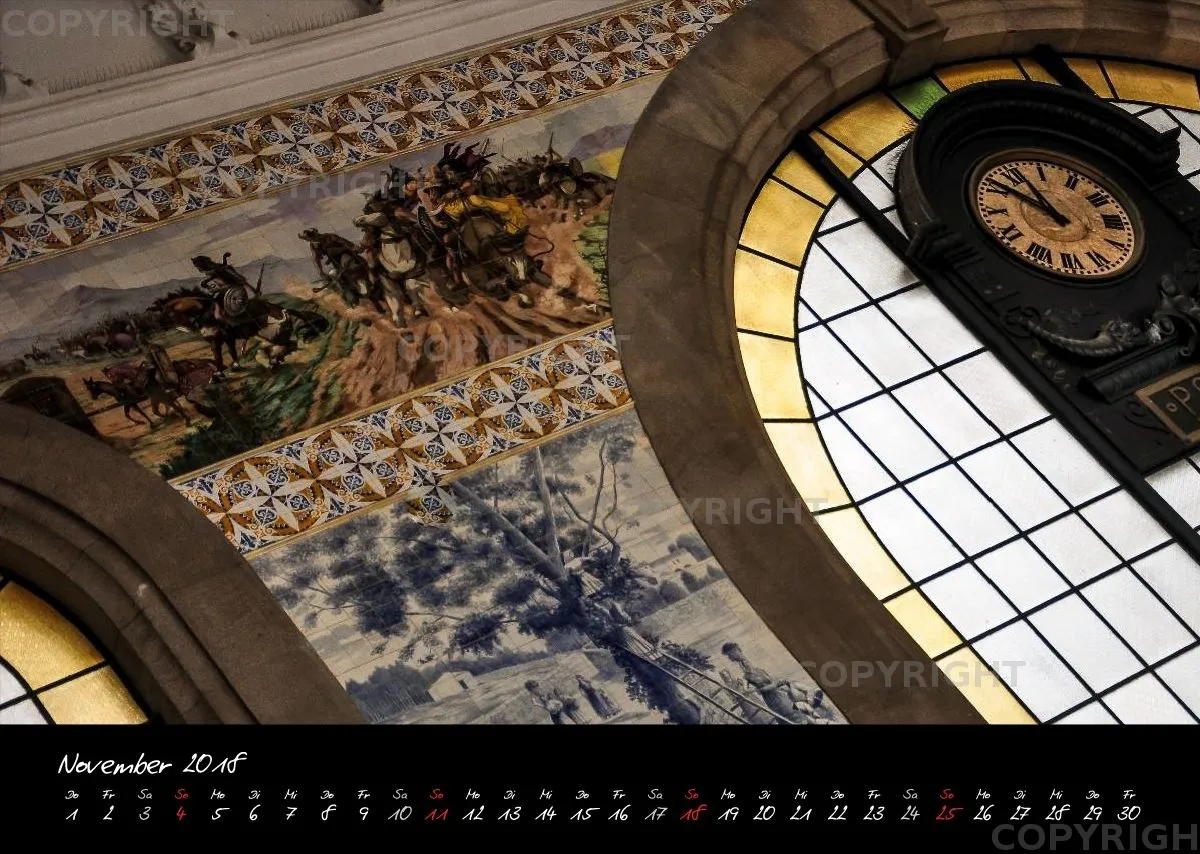 (18) Bildkalender A3 quer - Porto 2018