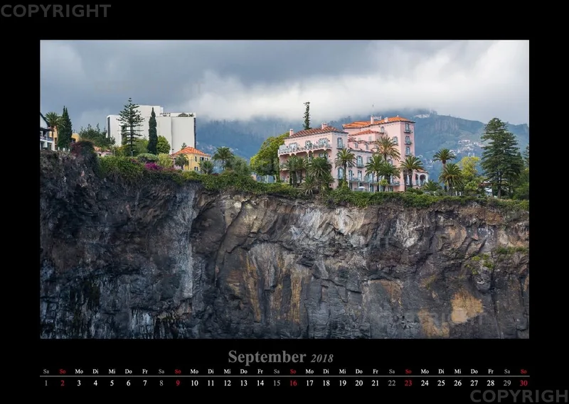 (26) Bildkalender A3 quer - Madeira 2018