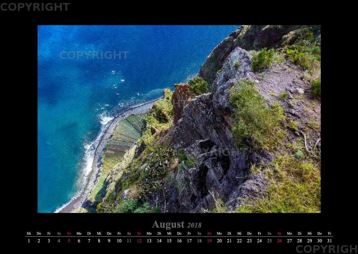 (26) Bildkalender A3 quer - Madeira 2018