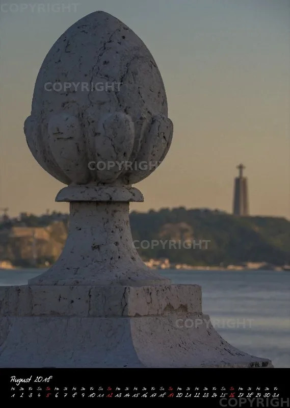 (17) Bildkalender A3 hoch - Lissabon 2018