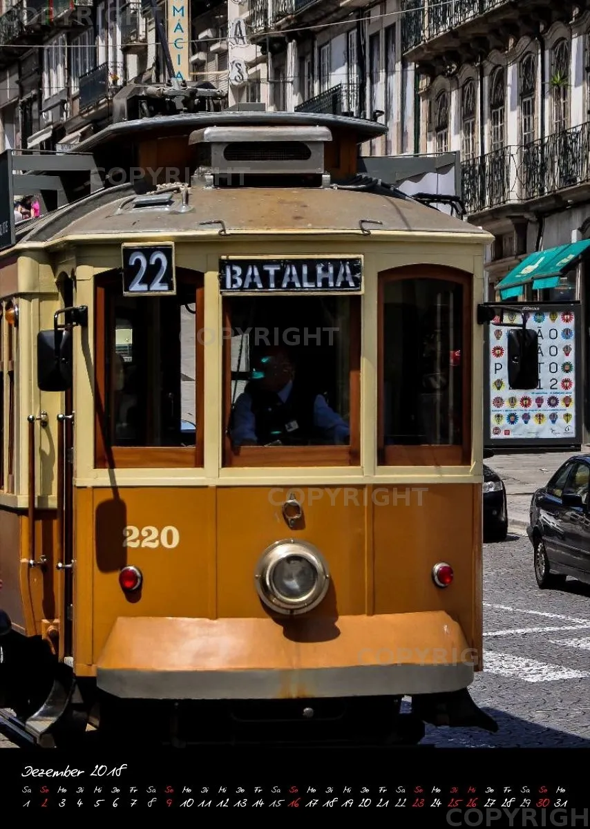 (19) Bildkalender A3 hoch - Porto 2018