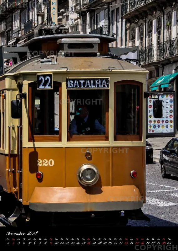 (19) Bildkalender A3 hoch - Porto 2018