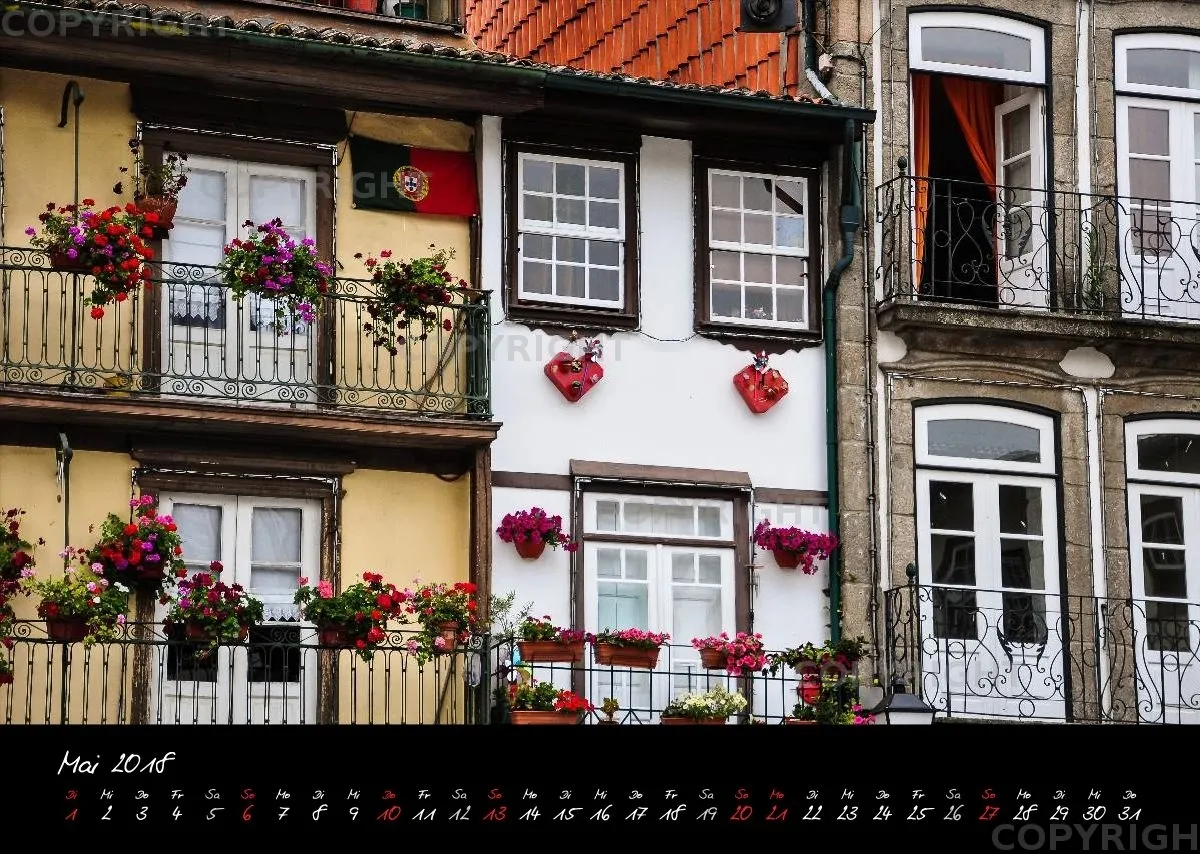 (20) Bildkalender A3 quer - Portugal 2018