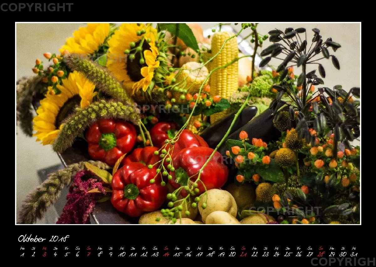 (33) Bildkalender A3 quer - Glücksmomente 2018