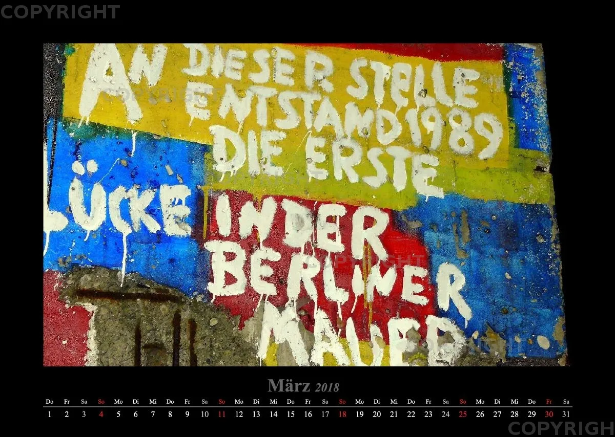 (10) Bildkalender A3 quer - Berlin 2018