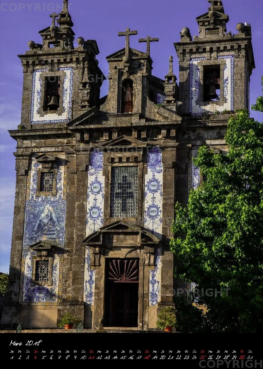 (19) Bildkalender A3 hoch - Porto 2018