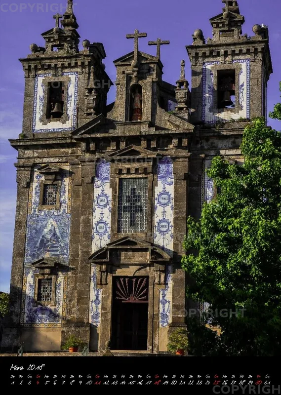 (19) Bildkalender A3 hoch - Porto 2018