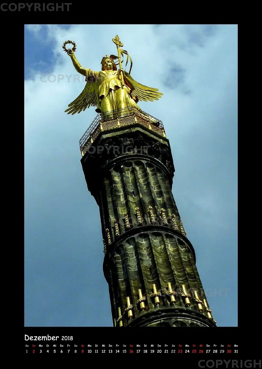 (13) Bildkalender A3 hoch - Berlin 2018