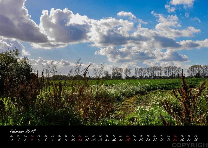 (8) Bildkalender A4 quer - Reilingen 2018