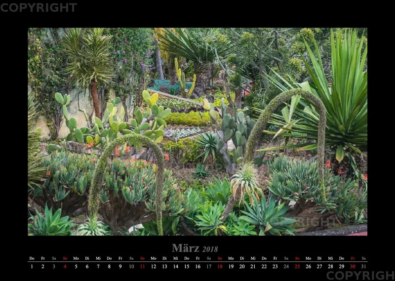 (26) Bildkalender A3 quer - Madeira 2018