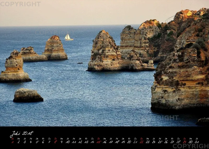 (20) Bildkalender A3 quer - Portugal 2018