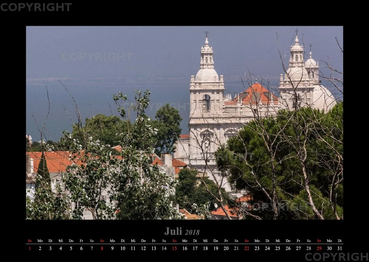 (16) Bildkalender A3 quer - Lissabon 2018
