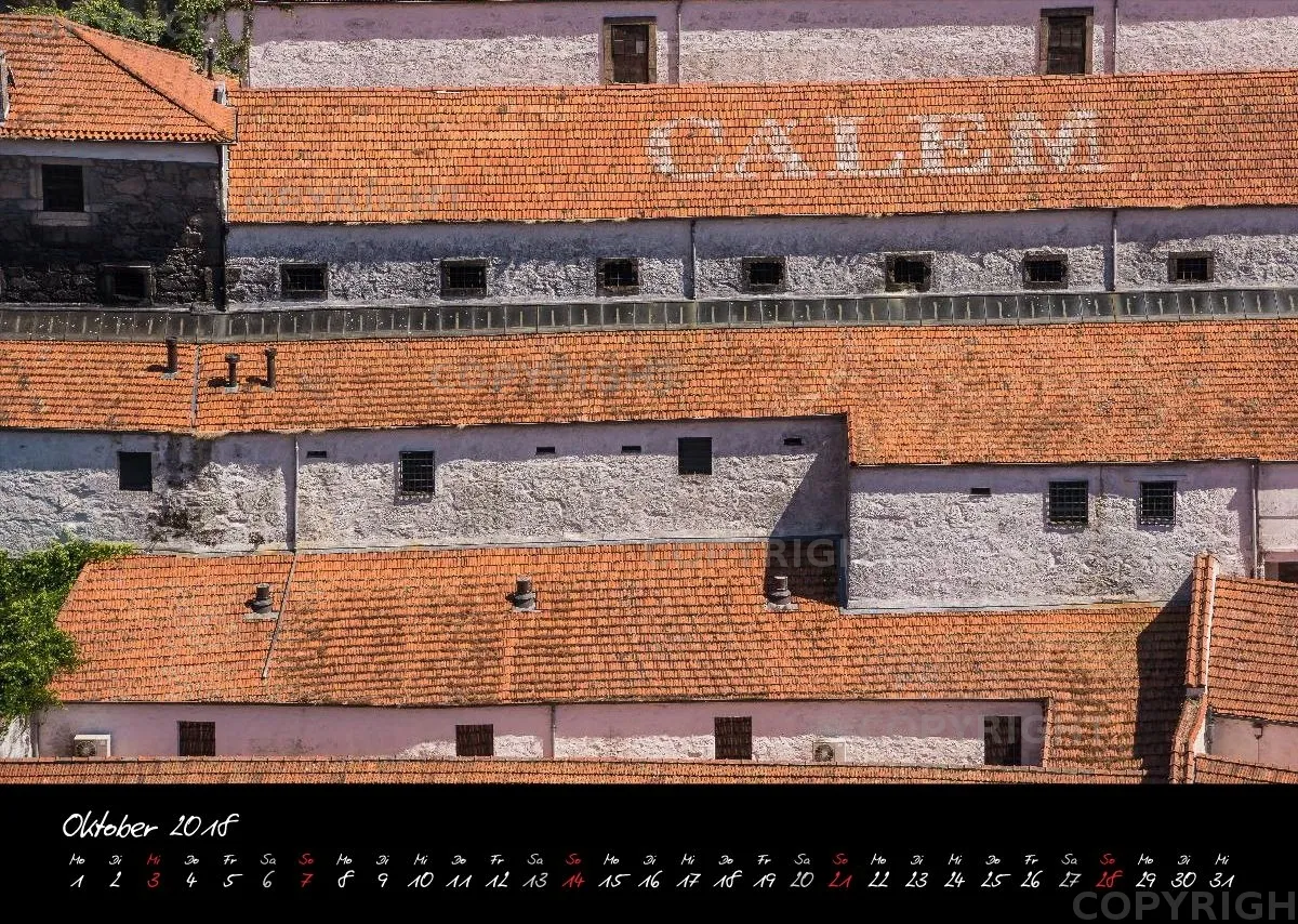 (18) Bildkalender A3 quer - Porto 2018