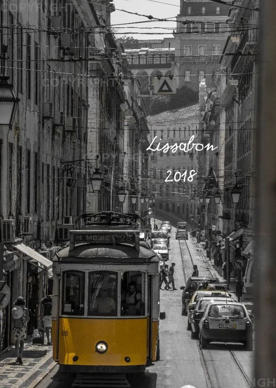 (17) Bildkalender A3 hoch - Lissabon 2018