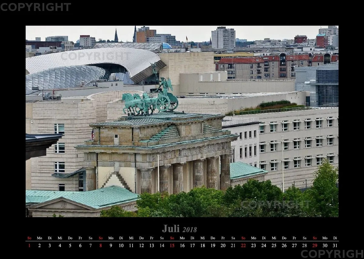 (10) Bildkalender A3 quer - Berlin 2018