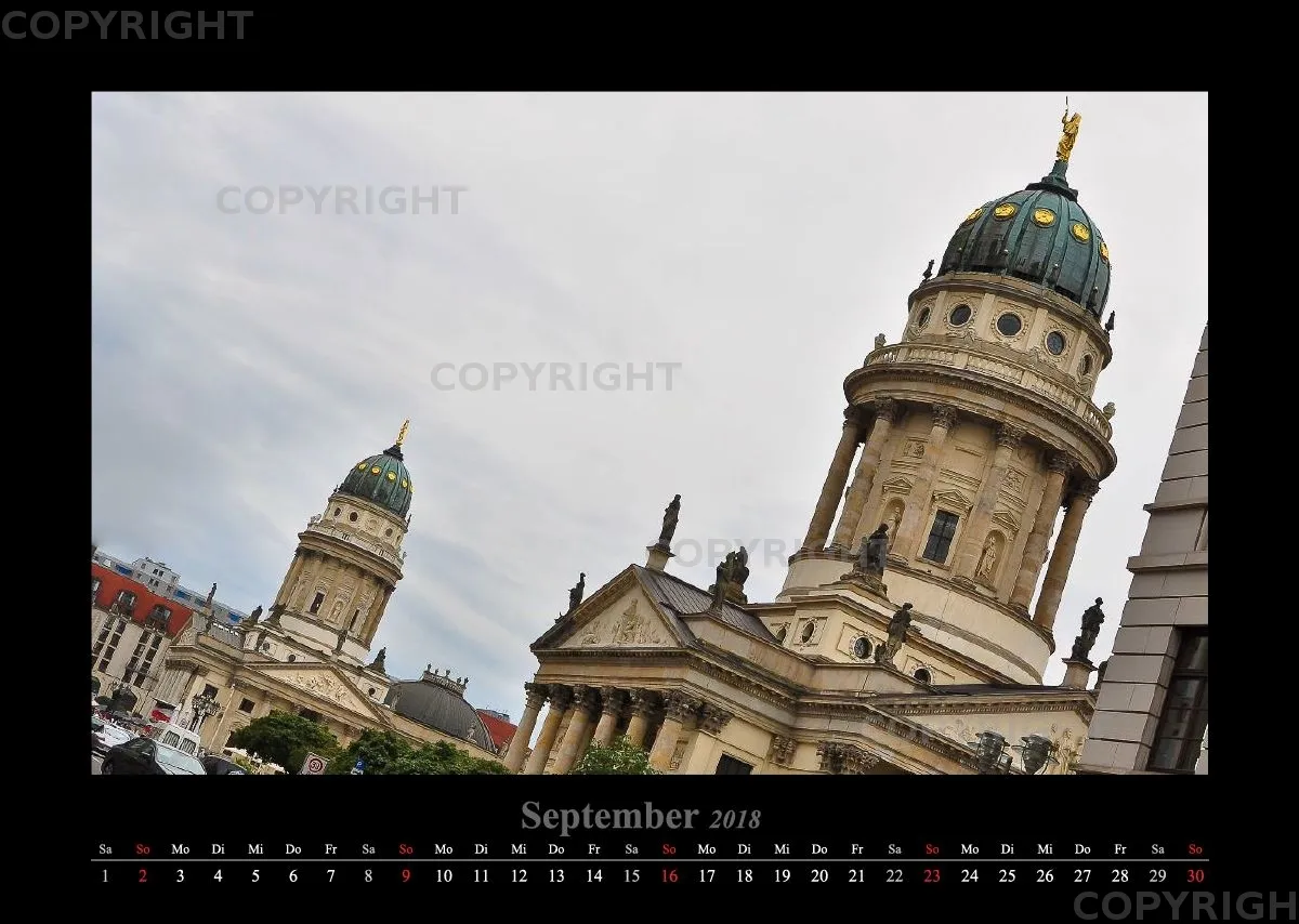 (10) Bildkalender A3 quer - Berlin 2018