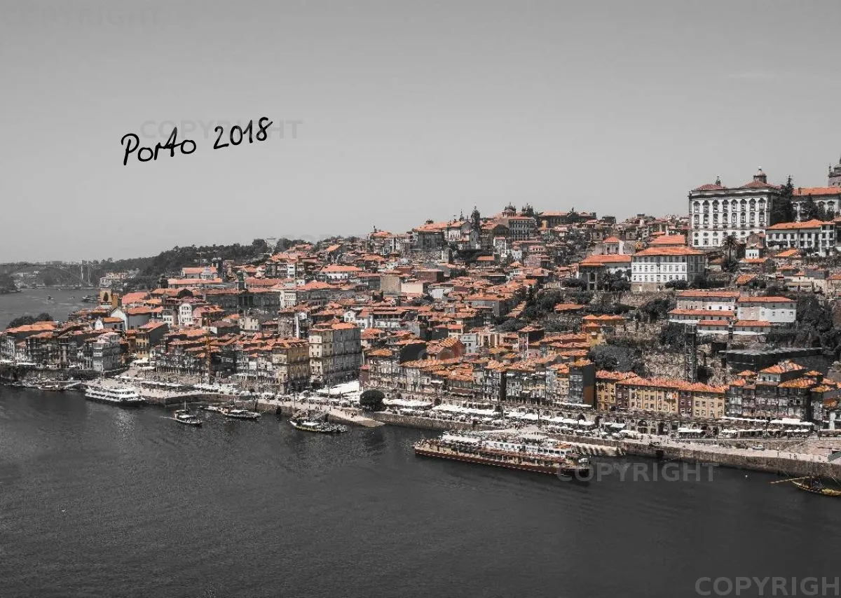 (18) Bildkalender A3 quer - Porto 2018