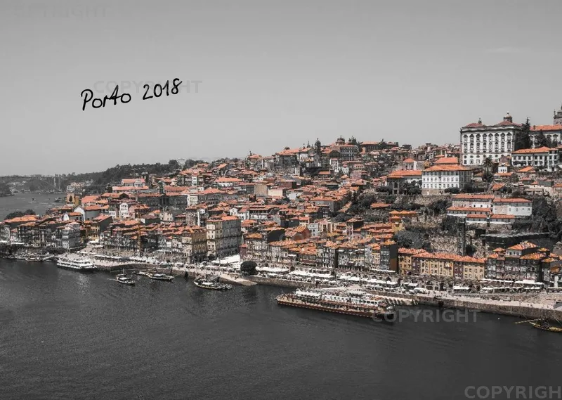 (18) Bildkalender A3 quer - Porto 2018