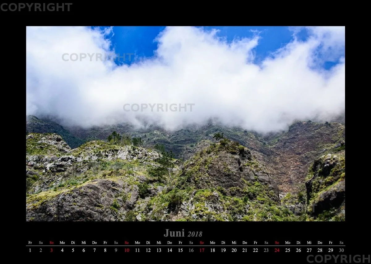 (26) Bildkalender A3 quer - Madeira 2018
