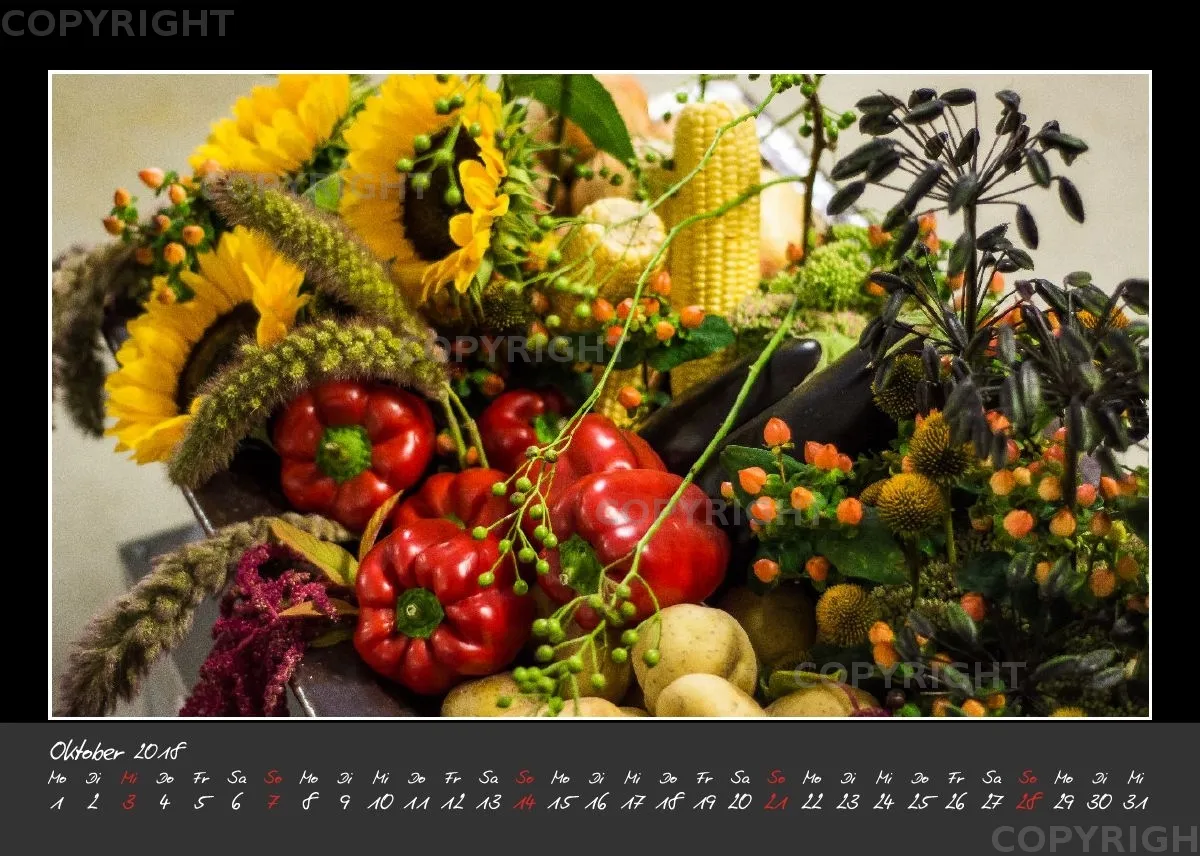 (32) Tischkalender A5 quer - Glücksmomente 2018