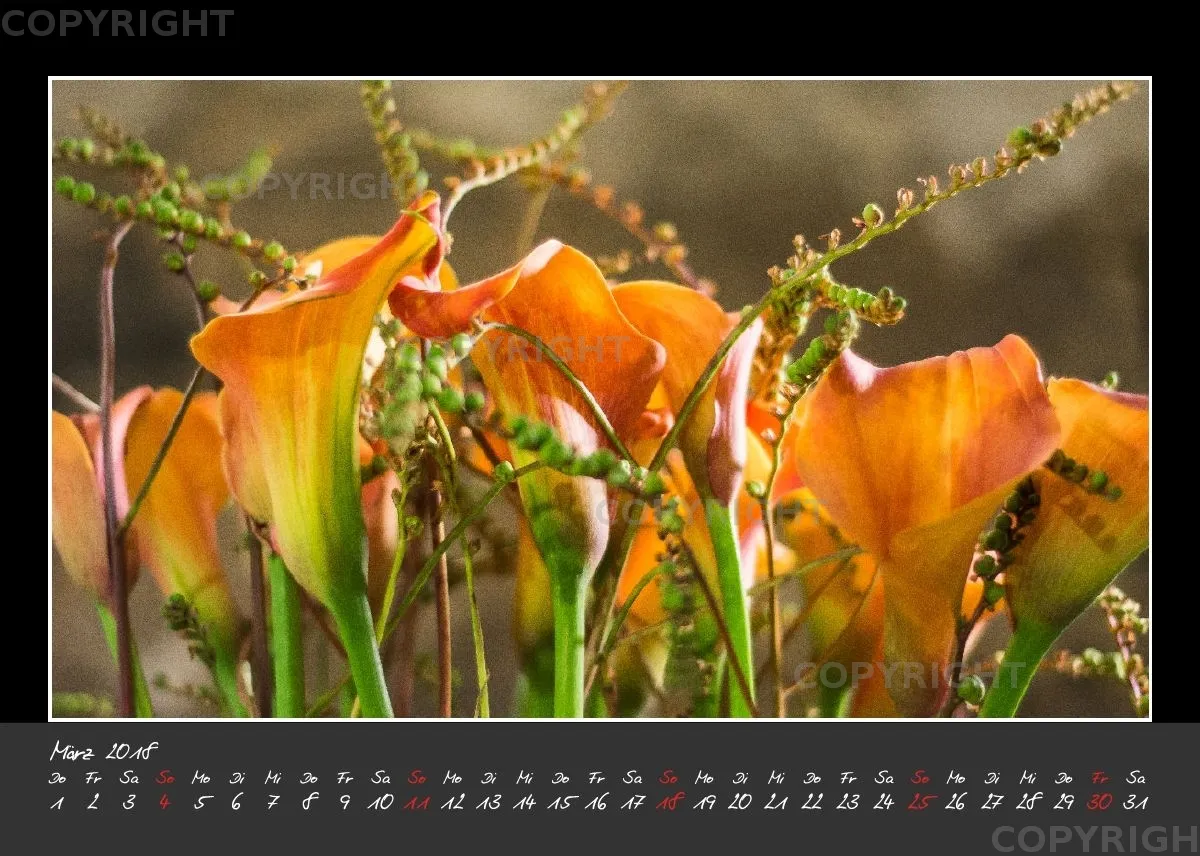 (32) Tischkalender A5 quer - Glücksmomente 2018