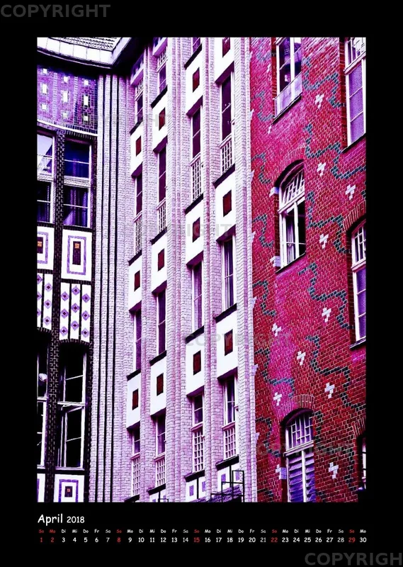 (13) Bildkalender A3 hoch - Berlin 2018