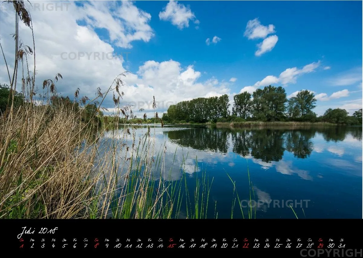 (1) Bildkalender A3 quer - Reilingen 2018