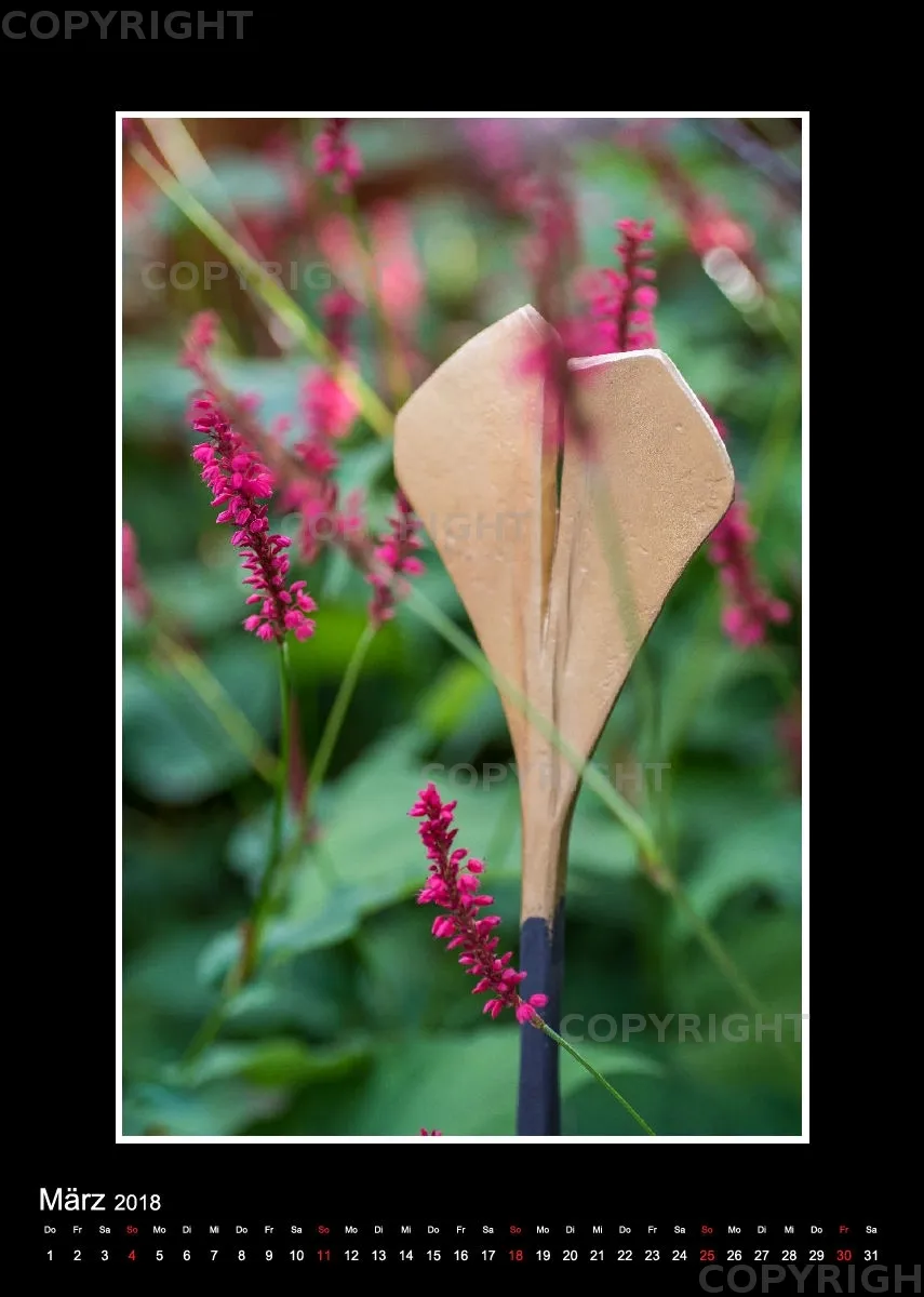 (48) Bildkalender A4 hoch - Gartenschau 2018