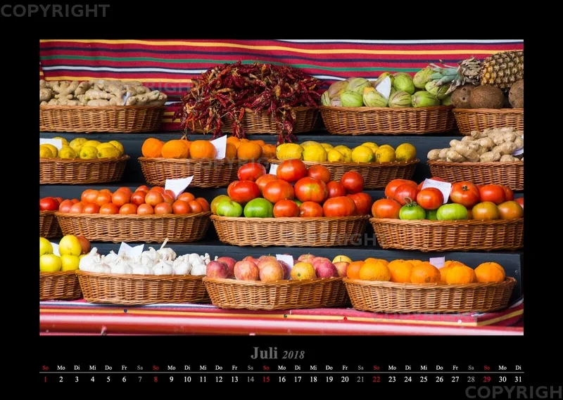 (26) Bildkalender A3 quer - Madeira 2018
