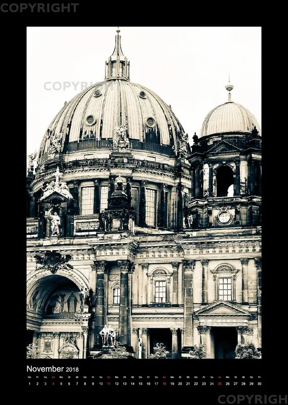 (12) Bildkalender A3 hoch - Berlin 2018