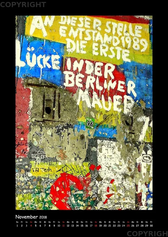 (13) Bildkalender A3 hoch - Berlin 2018