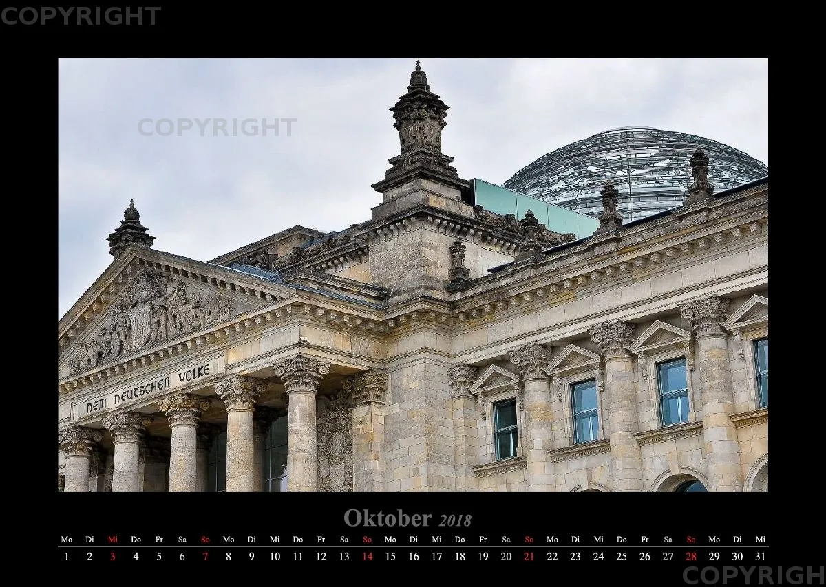 (10) Bildkalender A3 quer - Berlin 2018