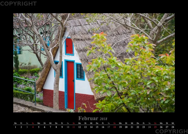 (26) Bildkalender A3 quer - Madeira 2018